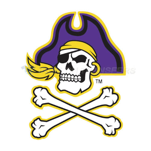 East Carolina Pirates Logo T-shirts Iron On Transfers N4305 - Click Image to Close